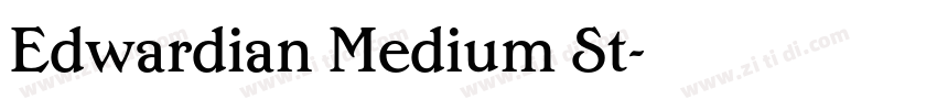 Edwardian Medium St字体转换